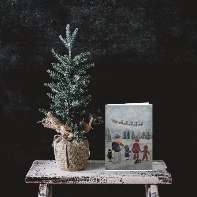 Cartão Pintura de Amigos Festivos de Alfred Fox (Criador carregado)