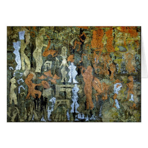 Cartão Pintura de caverna moderna