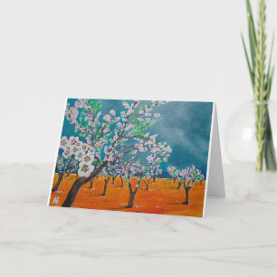 Cartão Pintura de Huerto de Almendros por Alfred Fox