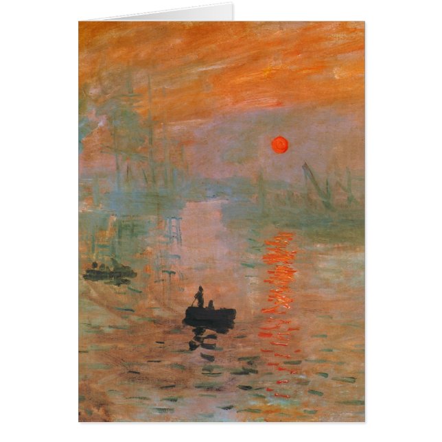 Cartão Pintura de Monet (Frente)
