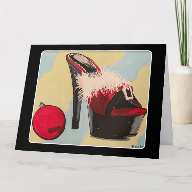 Cartão Pintura de Natal de 2020 para uma garota travessa (Frente)