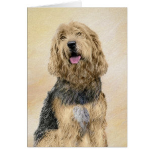 Cartão Pintura De Otterhound - Arte De Cão Original Boni