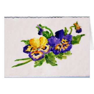 Cartão Pintura de Pansey