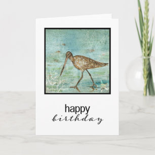 Cartão Pintura De Pássaro De Costura
