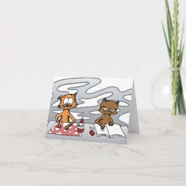 Cartão Pintura de Paw Loki e Mayday (Frente)