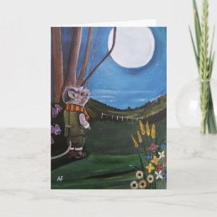 Cartão Pintura Desejando a Lua por Alfred Fox