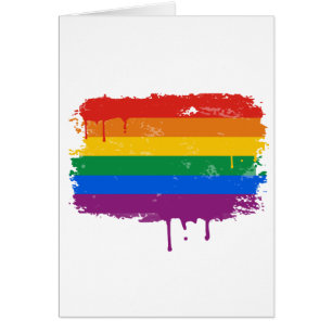 Cartão Pintura do arco-íris