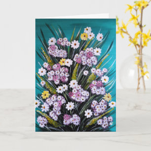 Cartão Pintura do Buquê de Primavera por Alfred Fox