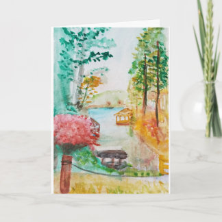 Cartão Pintura do lago Spivey