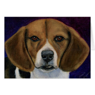 Cartão Pintura do lebreiro - arte da raça do cão