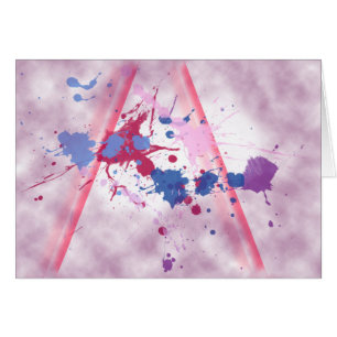 Cartão Pintura do respingo (paisagem)