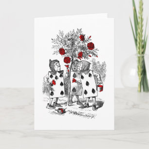 Cartão Pintura dos Rosas de vermelho