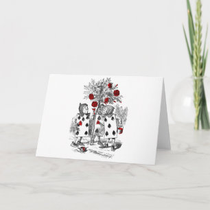 Cartão Pintura dos Rosas de vermelho