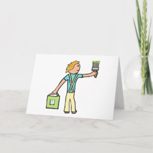 Cartão Pintura E Decoração