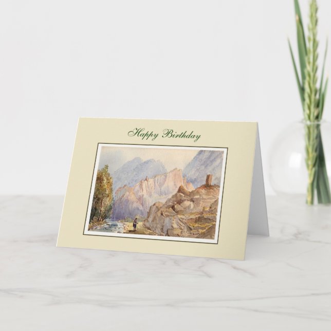 Cartão Pintura em folha (Frente)