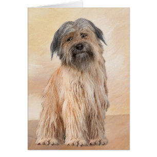 Cartão Pintura em Pastor Pirenéus - Arte Cachorro Origina