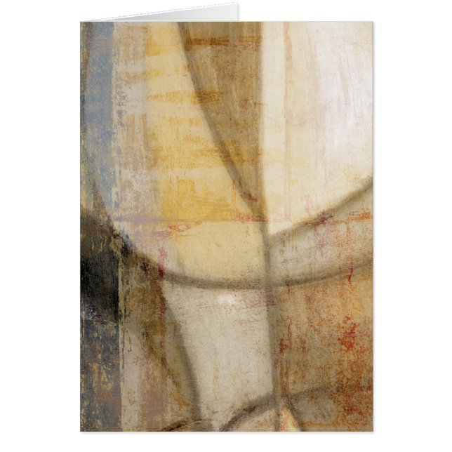 Cartão Pintura em tons de terra texturizados (Frente)