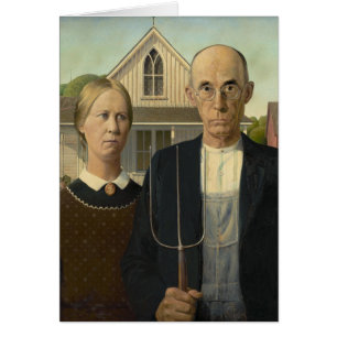 Cartão Pintura gótico americana