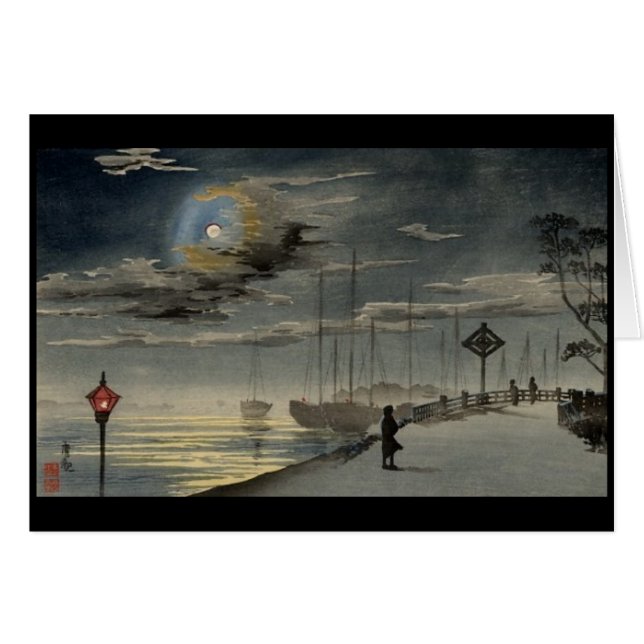 Cartão Pintura japonesa cerca de 1915 (Frente Horizontal)