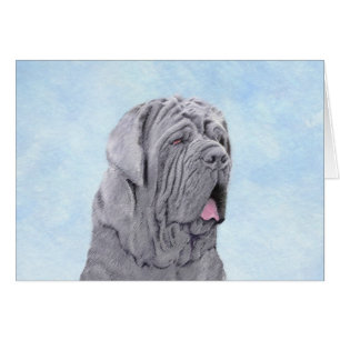 Cartão Pintura Mastiff Neopolita - Arte Cão Original