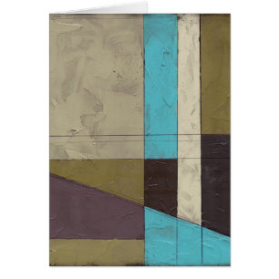 Cartão Pintura minimalista contemporânea com cor profunda