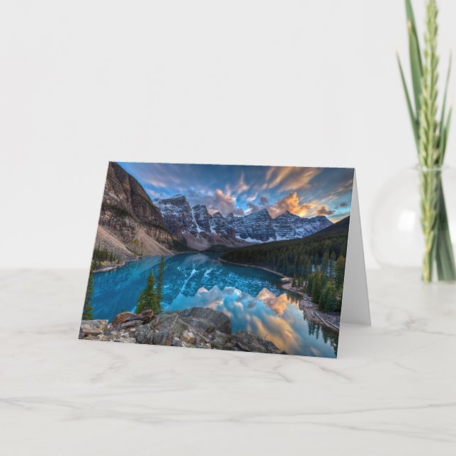 Cartão Pintura no Moraine (Frente)