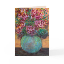 Pintura Original de Buquê Floral de Arte Fina