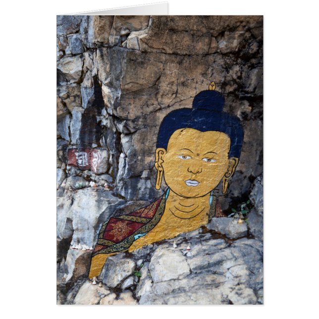 Cartão Pintura Rupestre de Buda (Frente)