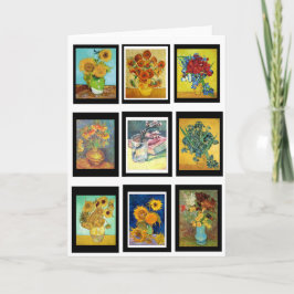 Cartão Pinturas da Flor por Van Gogh, Belas Artes,