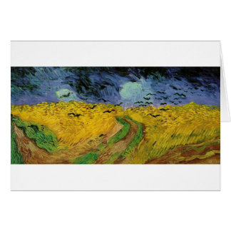Cartão Pinturas de Van Gogh: Campo de trigo de Van Gogh