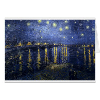 Cartão Pinturas de Van Gogh: Noite estrelado Van Gogh