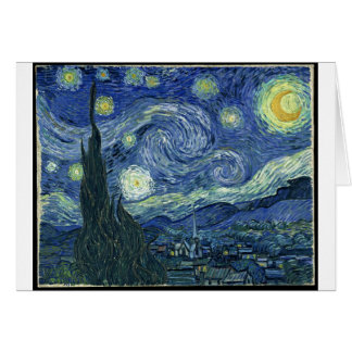Cartão Pinturas de Van Gogh:Starry Night Van Gogh