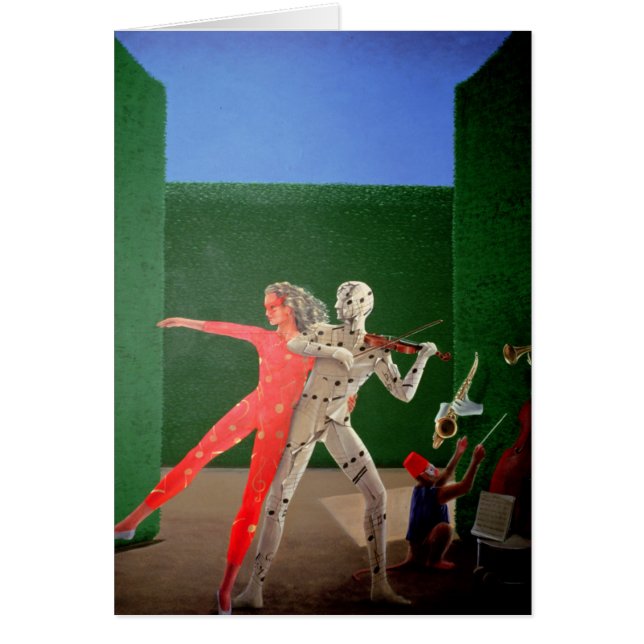 Cartão Pinturas murais do hotel de Berkley - 2 (Frente)