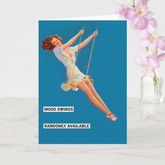 Cartão Pinup Retro Funny (Orquídea)