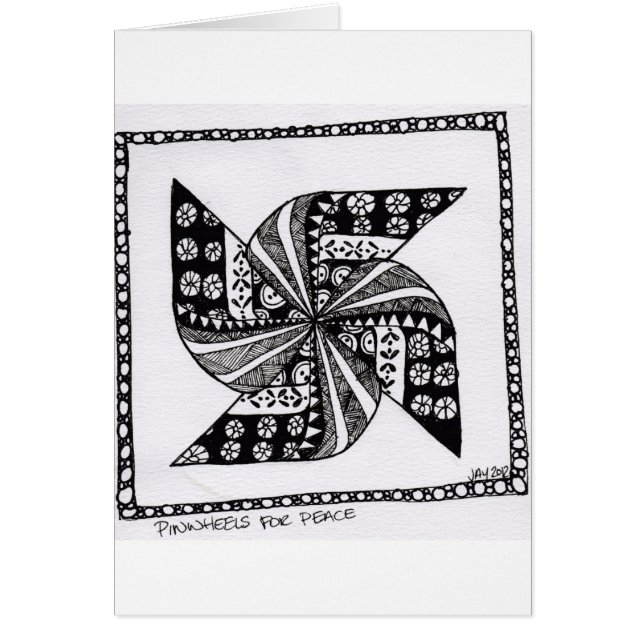 Cartão Pinwheel (Frente)