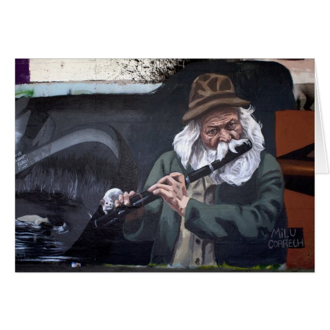 Cartão Piper Pied (Frente Horizontal)