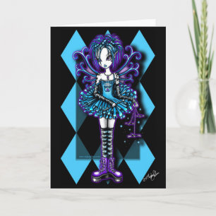 Cartão "Piper" Teal Dragonfly Fae Greeting Card