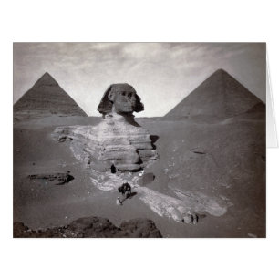 Cartão Pirâmides de Sphinx e Giza do excelente Necropolis