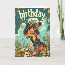 Cartão Pirata de Aniversário!