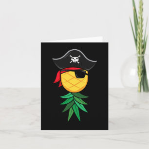 Cartão Pirata de Halloween - Pé-de-cabeça-para-baixo Ping