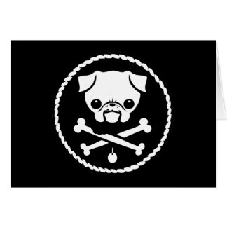 Cartão Pirata do Pug