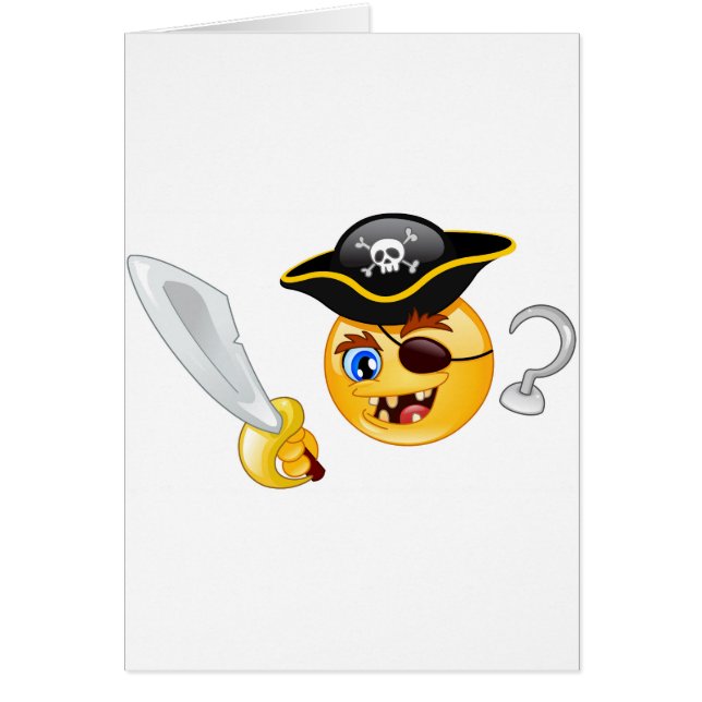 Cartão pirata emoji (Frente)
