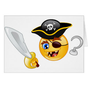 Cartão pirata emoji