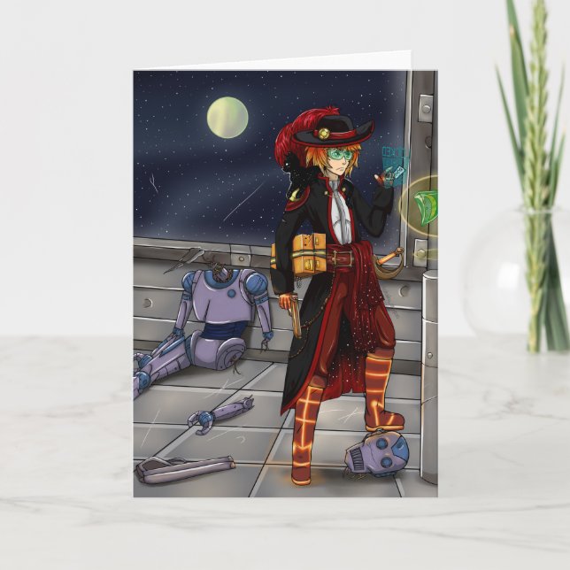 Cartão Pirata Espacial (Frente)