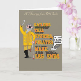 CARTÃO PIRATA; VELHO SALGADO