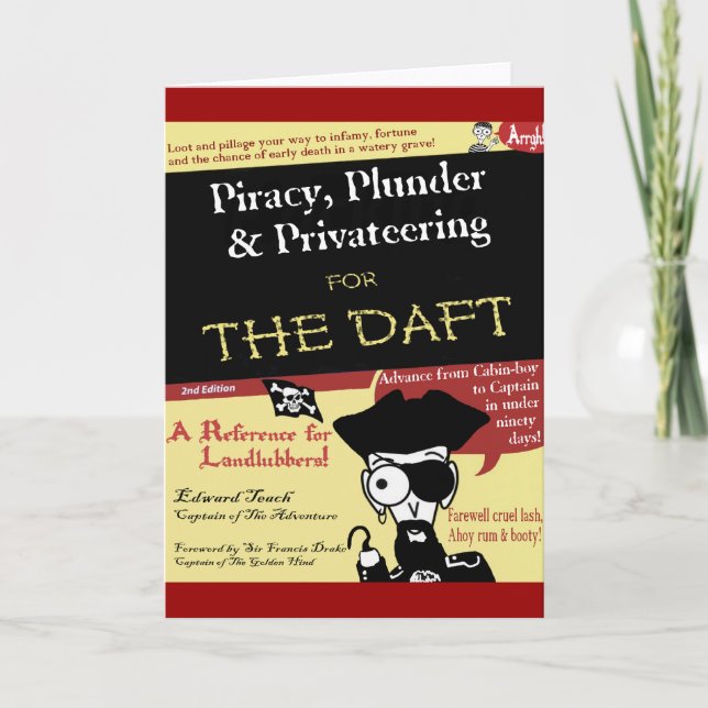 Cartão Pirataria para o tonto (Frente)