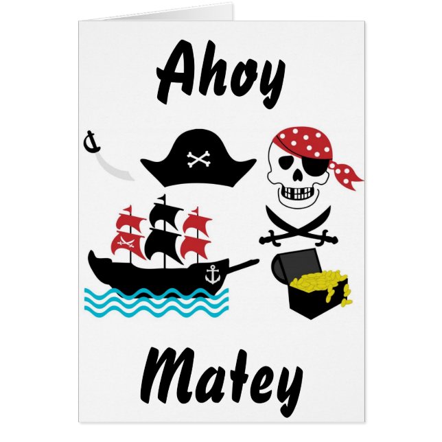 Cartão Piratas (Frente)