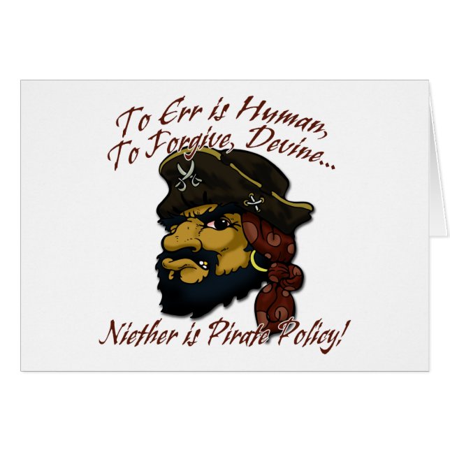 Cartão Piratas! (Frente Horizontal)