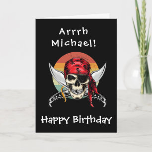 Cartão Pirate Birthday