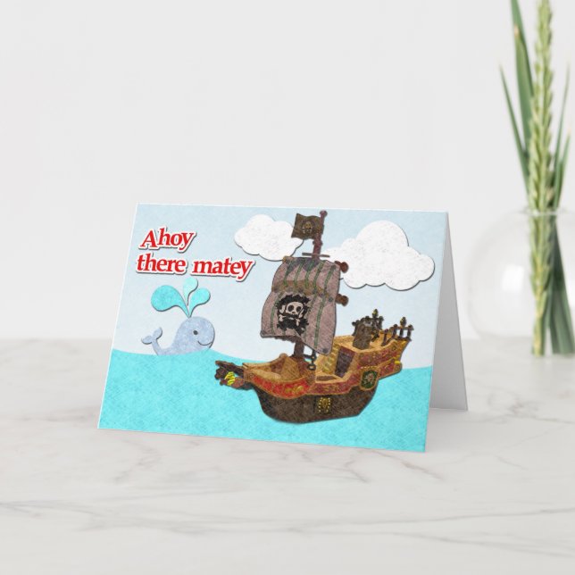 Cartão Pirate Birthday Card (Frente)